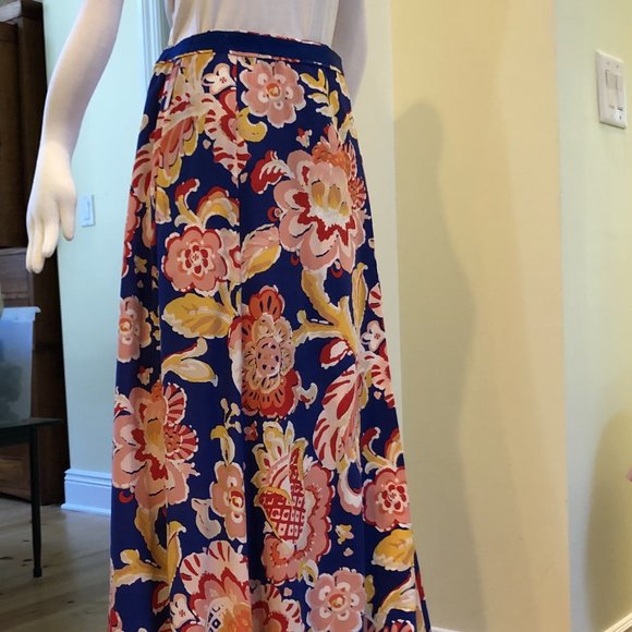 TORY BURCH NWTRARE Marcella SILK Skirt- Sz 6 - LONG-Maxi-NWT----ORIG. $425!